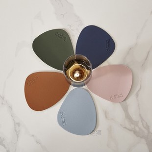 PU Leather Placemat Table Mat Tableware Pad Waterproof Heat