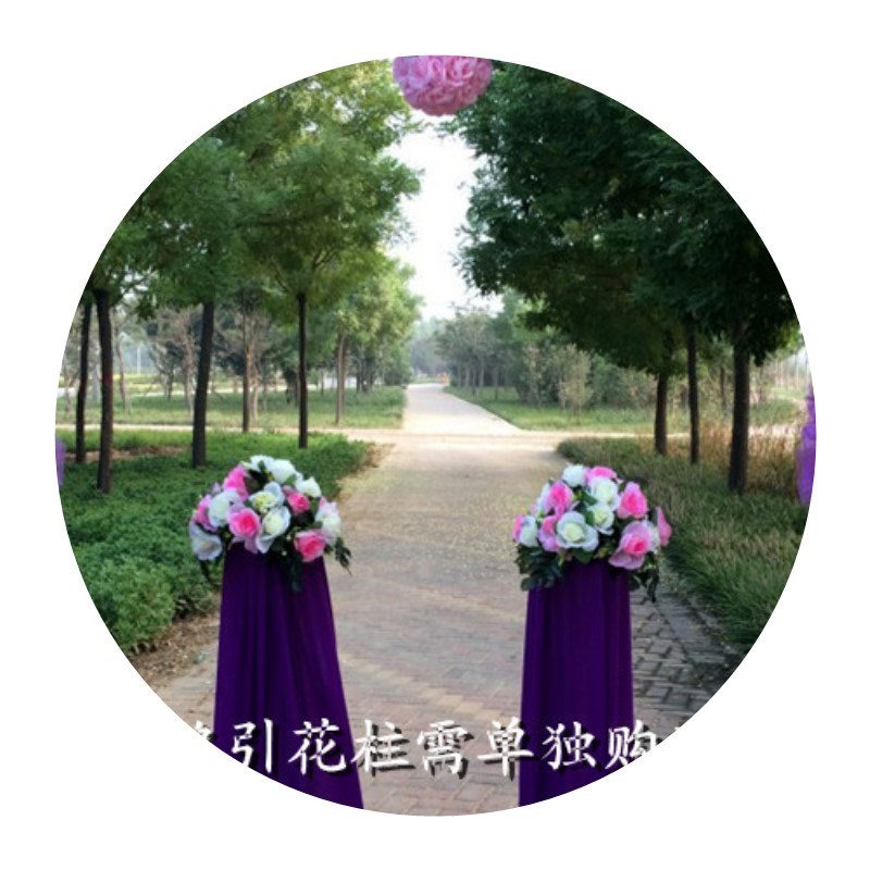 绢花拱门婚庆花门幸福门开业活动拱门花拱门道具婚礼花门成品