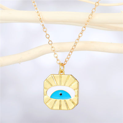 推荐1Pcs Zircon Hamsa Hand Evil Eye Necklace For Women Gift