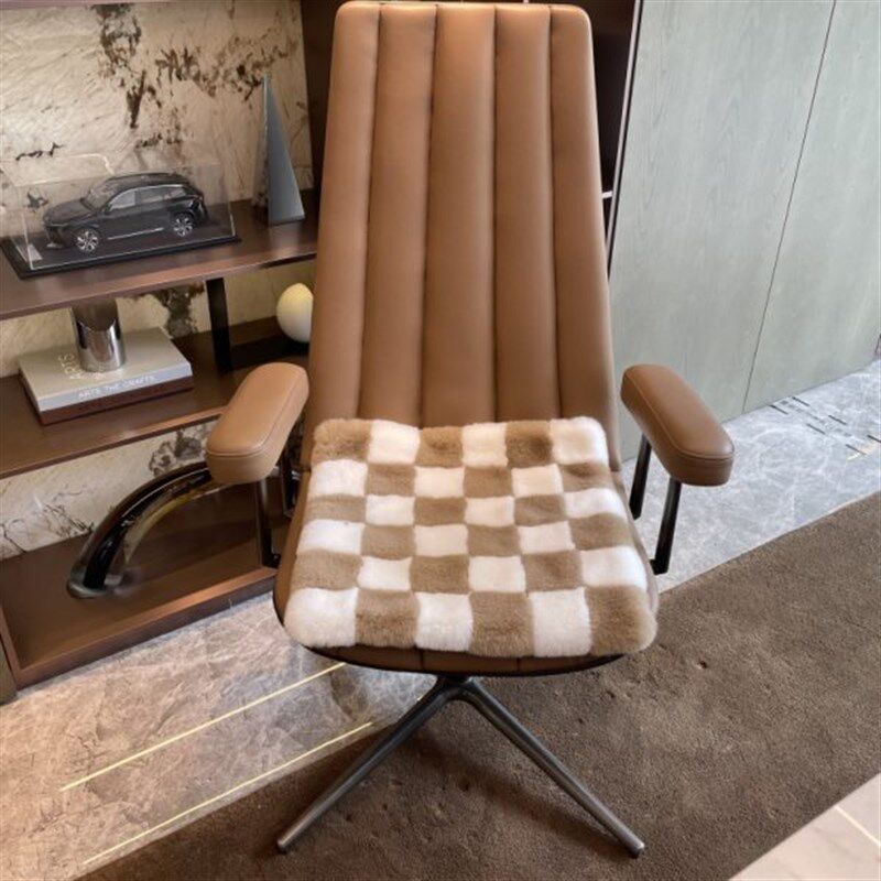 棋盘格方形椅子垫卧室梳妆台地垫办公椅坐垫沙发凳子垫方格地毯垫