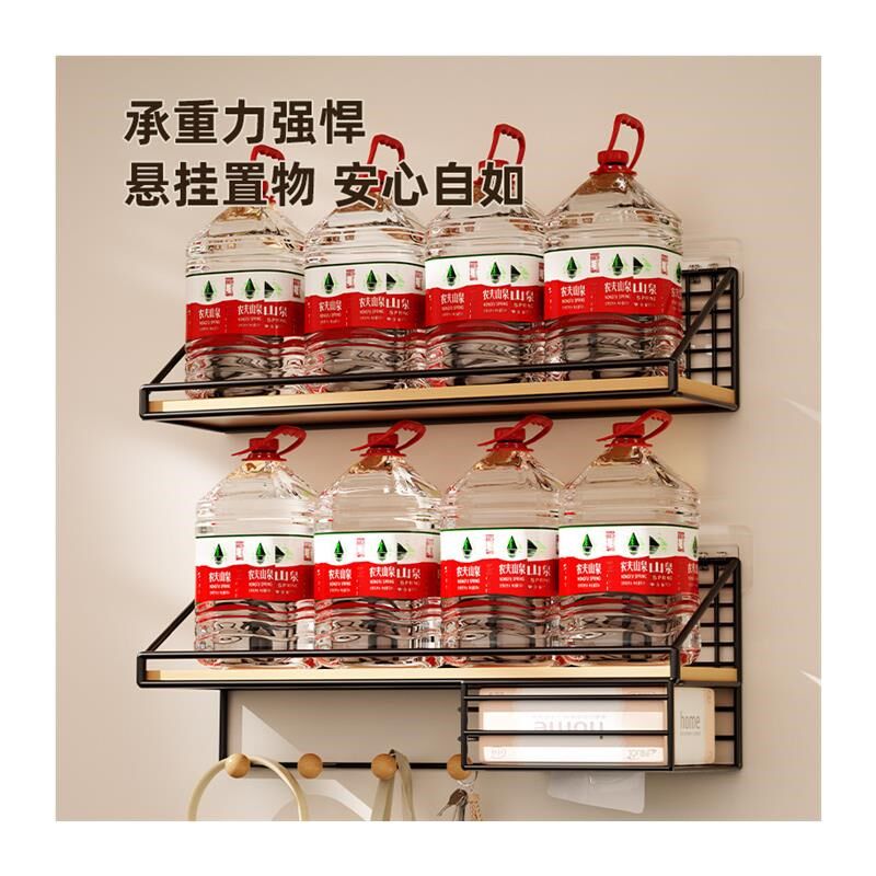 墙上置物架免打孔学生寝室床头上铺宿舍神器墙壁挂篮卧室收纳架子