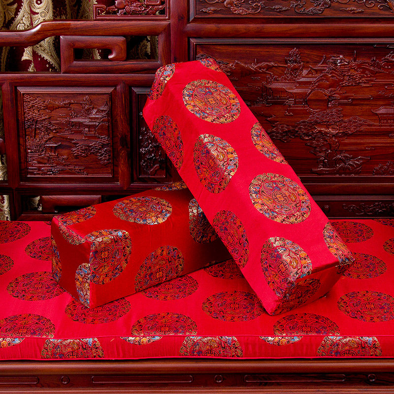 红木家具沙发坐垫中式防滑可拆洗垫套新中式实木垫子加厚套罩定制