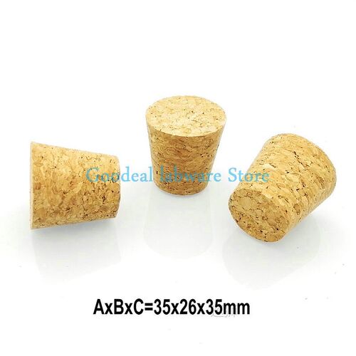 50pcs Top DIA 13mm to 39mm Synthetic Cork Lab Test Tube Cork