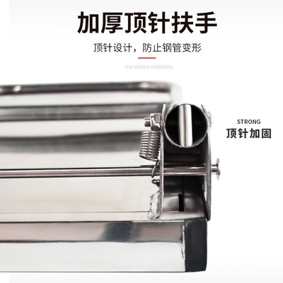 不锈钢折叠平板车手推车手拉车推货车静音小推车拉货车拖车小拉车