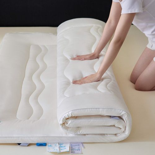 A类云端硅胶大豆纤维软床垫家用席梦思80S长绒棉柔软可折叠床褥