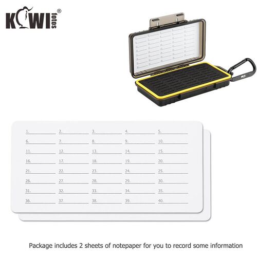 Kiwi Memory Card Case Storage Box for 40PCS SD SDHC SDXC Car