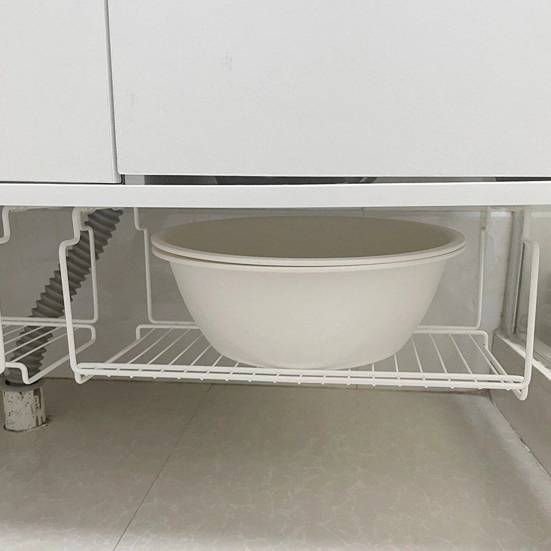 简约卫生间脸盆收纳架免打孔浴室柜下脸盆架铁艺悬挂置物架壁挂式,家庭/个人清洁工具,脸盆架,淘宝优惠券,粉丝福利购,淘宝优惠卷