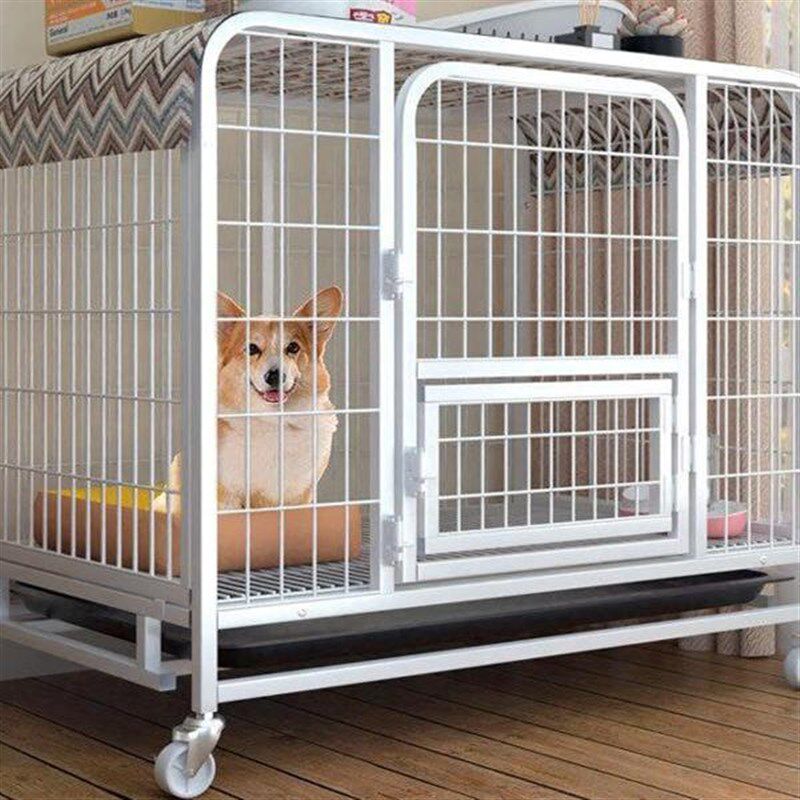 新疆包邮狗笼子小型犬室内中型犬狗窝带厕所宠物大型狗狗围栏柯基