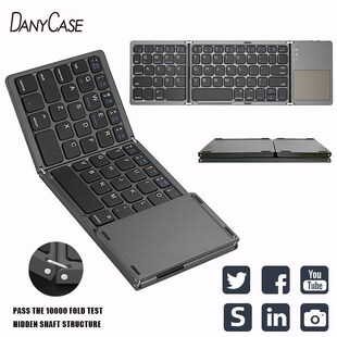 Touchpad keyboard folding Wirel 5.0 Foldable Bluetooth Mini