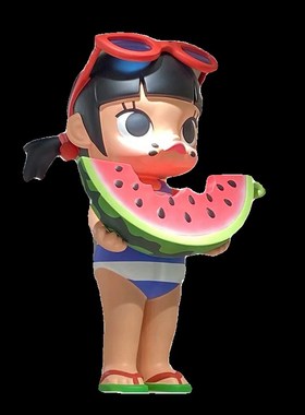 玻璃钢卡通人物泡泡马特模型雕塑潮玩可爱人偶公仔商场美陈摆件