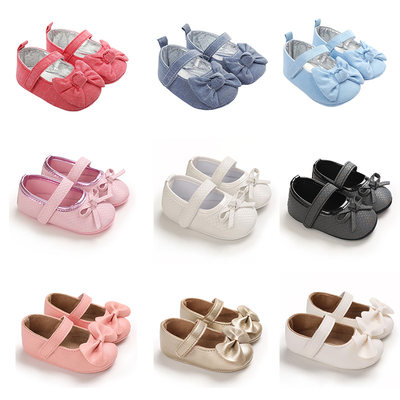 Baby Princess Smhoe Baby Girl Bowknot Shoes Breathable Soft