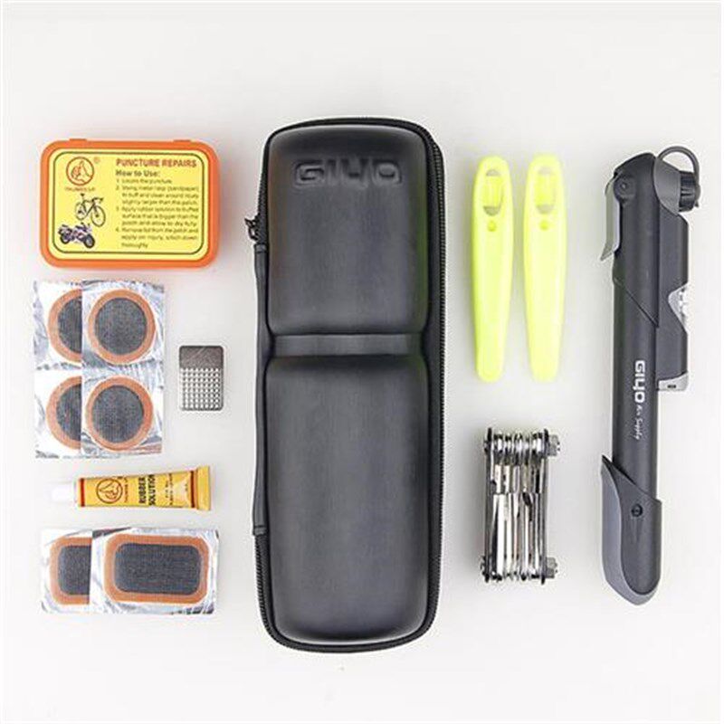 新款山地自行车补胎工具套装工具罐骑行水壶架便携式工具包加大储