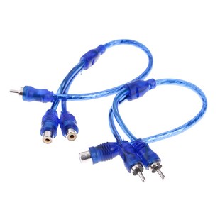 Car Audio Cable 1 Male To 2 Female/ 1 Female RCA 2 Male Ada