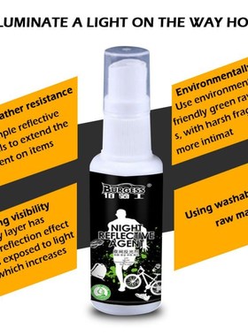 Reflective Luminous Spray Paint Anti Accident Safety Ride Lu