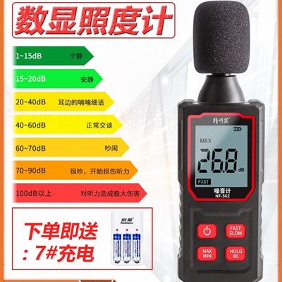 精明鼠噪音计分贝检测仪NF-562家用噪音器手持高精度噪声测试仪器