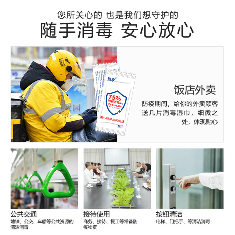 速发75% Ethanol disinfecting wet wipes酒精消毒湿巾50 pack of 洗护清洁剂/卫生巾/纸/香薰 常规湿巾 原图主图