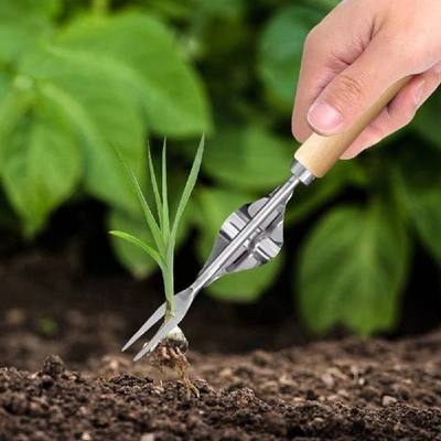 新品1PC Garden Weeder Tool Lawn Sturdy Digging Puller Hand W