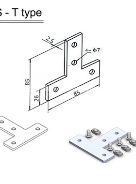 4 10 12 Pieces 20S 30S L T Type Joint Board Connecting Plate