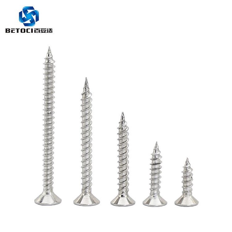 高强度加硬十字沉头家具螺钉 M4平头自攻螺丝钉 不锈钢自攻螺丝