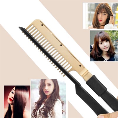 Flat Irons Hot Hair Straightener Eletric Hair Curling Comb S