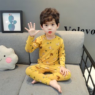男童春秋保暖内衣套装2男孩睡衣家居服1-3-5岁男宝宝秋衣秋裤