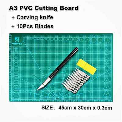 速发A3 PVC 45*30cm Self Healing Cutting Mat Fabric Leather P