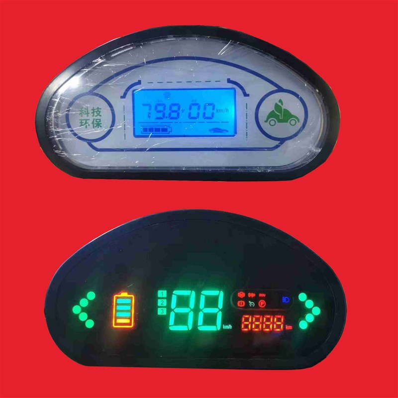 电动车液晶仪表三轮车四轮车盛昊线路板宗申星彭LED显示器盘总成