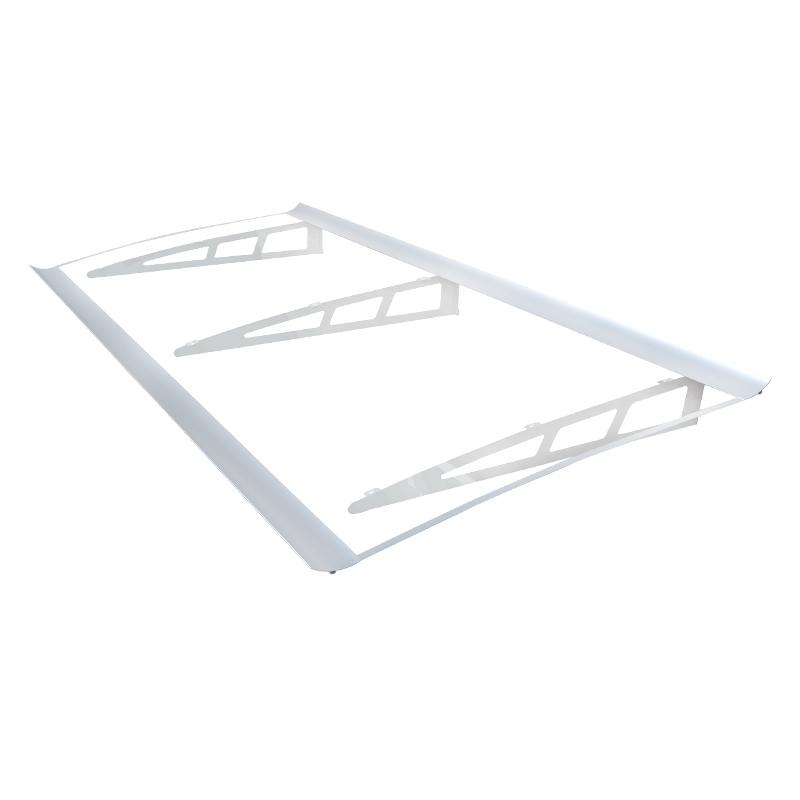 速发新型Q235钢板雨棚带挡水槽阳台窗户庭院门头户外屋簷防飘雨挡