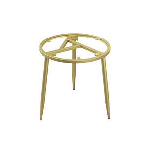 可移动铁艺茶几架餐桌桌腿支架圆形火锅桌腿简约岩板边几桌脚架子