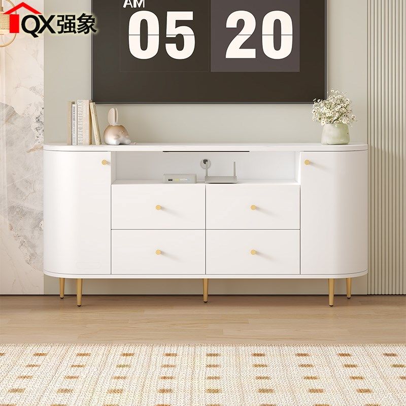 现代简约卧室高款岩板电视柜抽屉收纳柜斗柜35窄床尾柜餐边柜D110,住宅家具,电视柜,淘宝优惠券,粉丝福利购,淘宝优惠卷