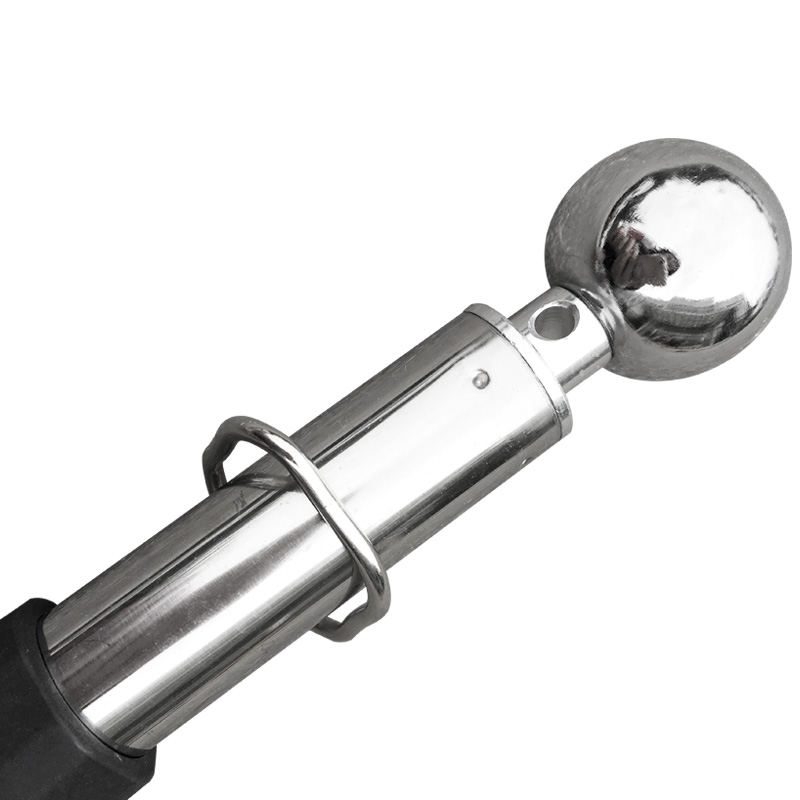 【多规格】不绣钢伸缩导游旗杆粗2米3米旗杆配3号4号5号郊游户外