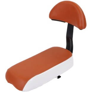 自行车后座垫带靠背加厚单车货架儿童座椅后置座坐垫海绵软垫电动