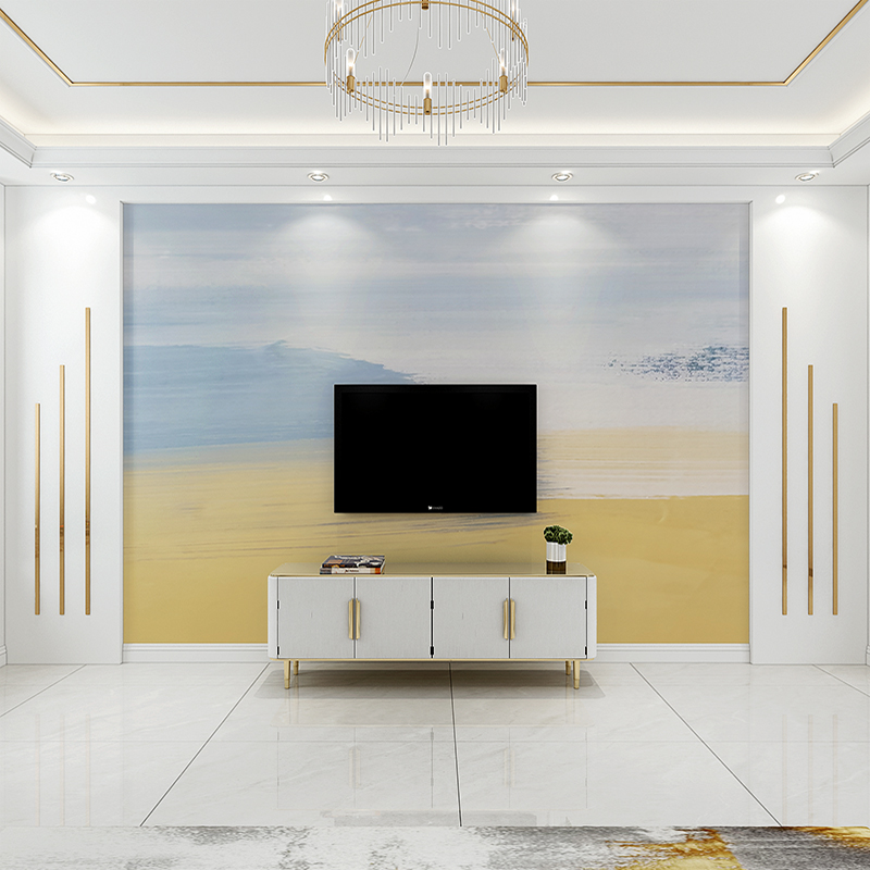 电视背景墙壁纸北欧风q彩绘涂鸦艺术墙纸壁画卧室客厅沙发影视墙