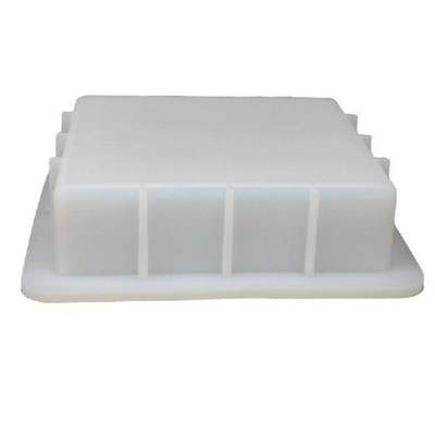 速发6 inch Square Cube Silicone Slab Mold for Soap Making