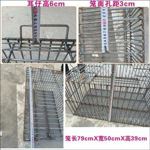 钢筋狗笼抓狗运输笼装猪笼鸭笼鸡笼鹅笼宠物狗笼铁笼家禽养殖笼
