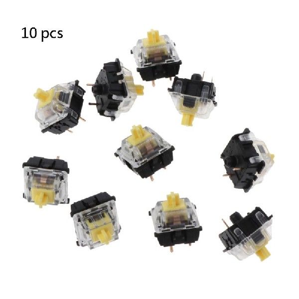 速发10Pcs Mechanical Keyboard Gateron MX 3 Pin Yellow Switch 文具电教/文化用品/商务用品 调色板 原图主图