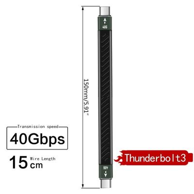 速发2020 PD 60W Thunderbolt 3 cable Certified 40Gbps Type C