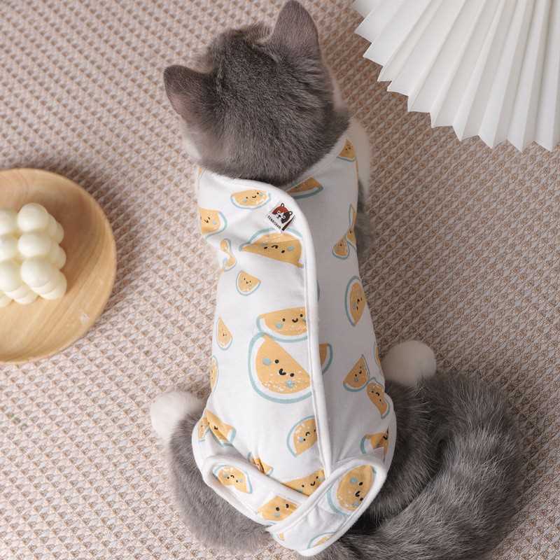 猫咪绝育服母猫手术衣服宠物猫猫小猫断奶服防舔防掉毛术后节育服