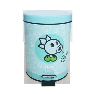 不锈钢脚b踏式垃圾桶可爱少女卧室带盖家用脚踏缓降静音彩色卡通