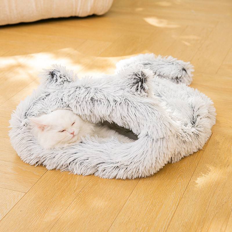 猫窝软垫猫咪睡袋封闭式安t全感小型犬狗窝可爱狗狗幼犬睡觉用垫