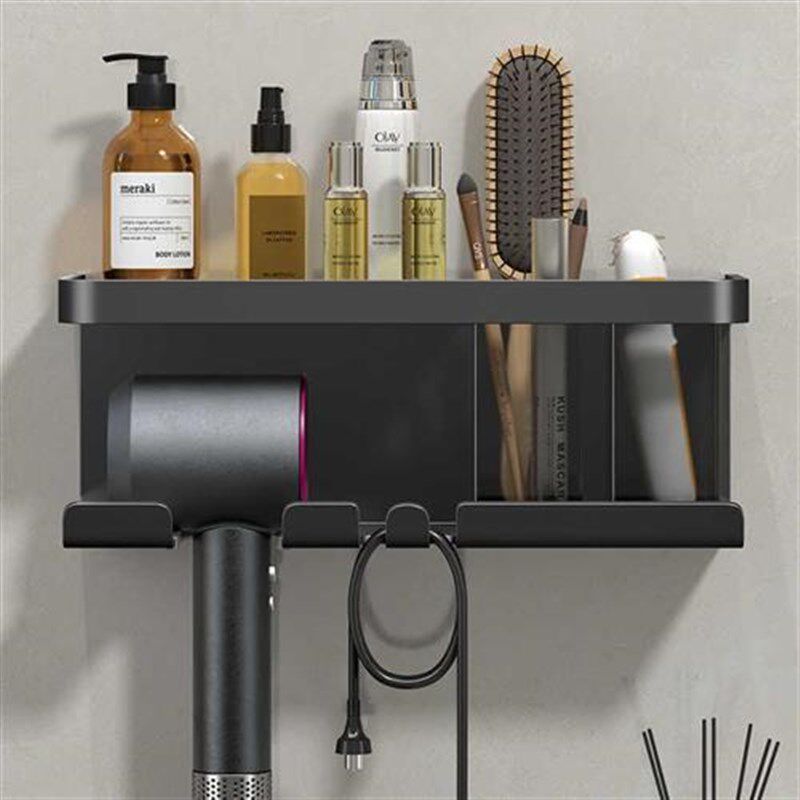 新款吹风机置物架徕芬免打孔卫生间收纳风筒支架电吹风浴室挂架壁