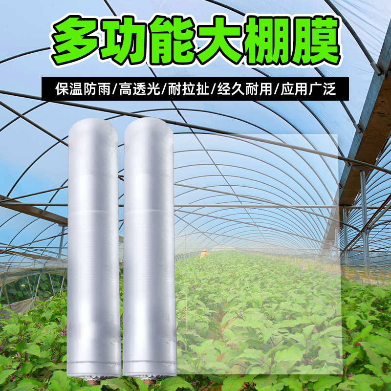 新小拱棚专用高光透明n塑薄膜塑料布加厚大棚膜保温保湿防风防促