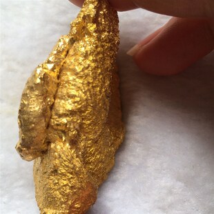 天然矿石狗头金金黄