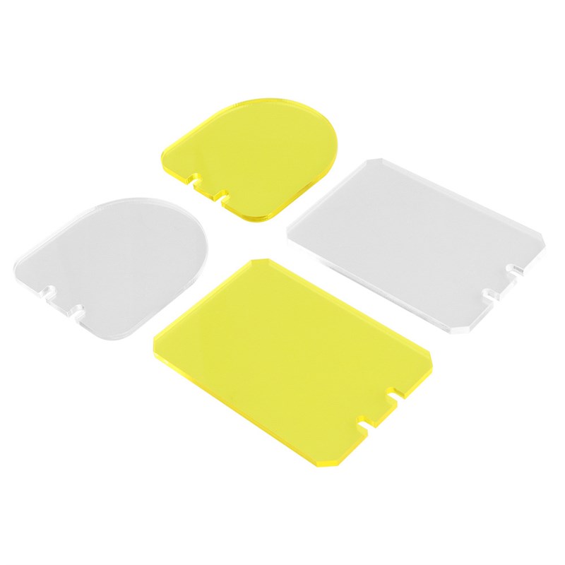 全息挡板折叠保护镜片  黄白镜片 551系列保护镜片双色护目片