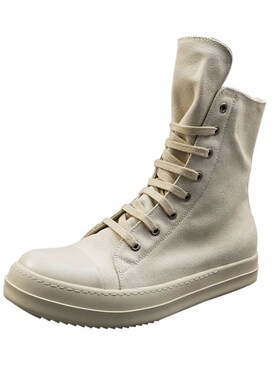 ro白色高帮鞋男厚底帆布百搭板鞋女休闲情侣系带小白鞋拉链短靴