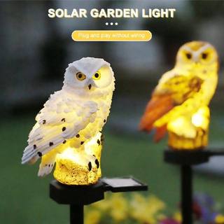 极速Owl Solar Lights LED Waterproof Unique Lawn Lamps Outdoo