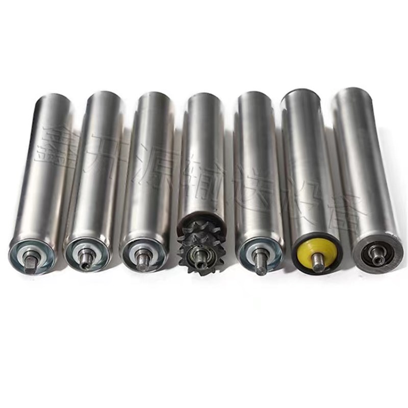 无动力滚筒线托辊双排链轮输送带滚筒传送流水线主传动镀锌不锈钢