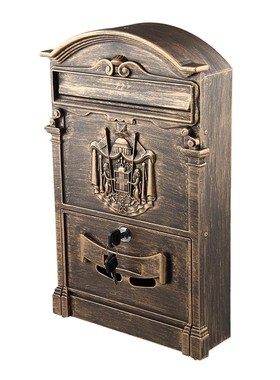 Retro Mailbox Villas Post Box European Lockable Outdoor Wall