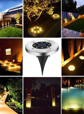 Floor-Light Underground-Lights Garden-Path IP65 Solar 20LEDS