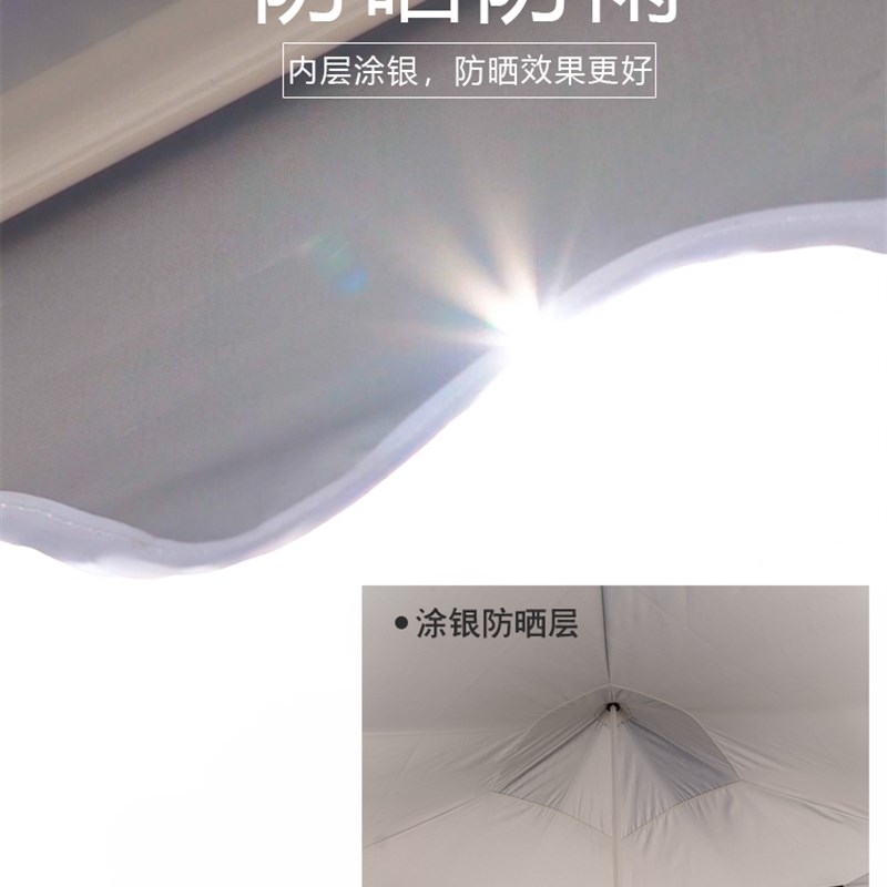 工厂销户外雨伞防紫外线棚子遮阳伸缩式帐篷四脚R大伞摆摊防晒做